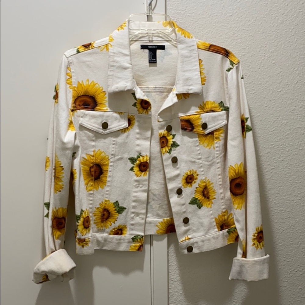 Sunflower Jean jacket size large
